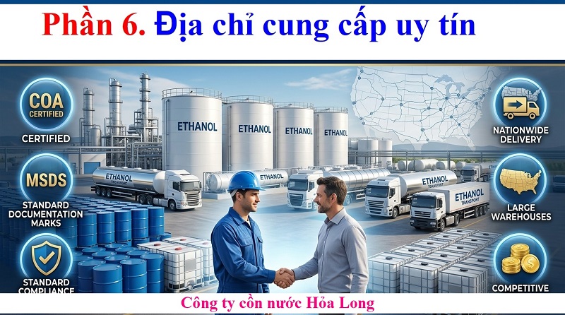 Cồn Ethanol Số Lượng Lớn – Giải Pháp Nguồn Cung Ổn Định Cho Doanh Nghiệp Sản Xuất